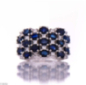 Сребърен пръстен - Естествен сапфир 5,95 ct.