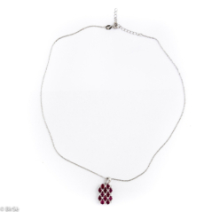 Сребърно колие - Естествен рубин 4,20 ct.