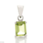 Сребърна висулка Багет - Естествен Перидот 1,25 ct.