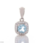 Сребърна висулка - Естествен Син топаз 0,56 ct.