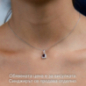 Сребърна висулка - Естествен Гранат 0,60 ct.