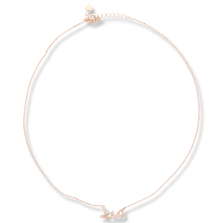 Сребърно колие – Pink LoVe