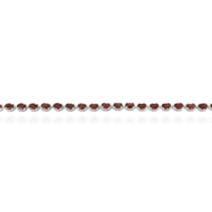 Сребърна гривна - Естествен Гранат 12,00ct.