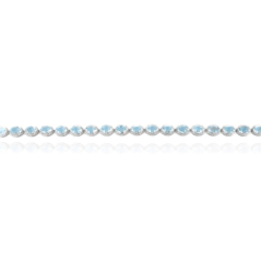 Сребърна гривна - Естествен Син Топаз 20.9ct.