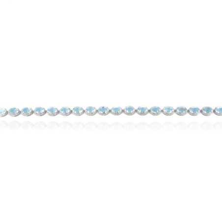 Сребърна гривна - Естествен Син Топаз 20.9ct.