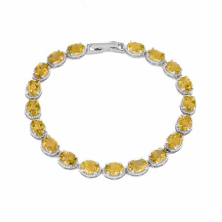 Сребърна гривна - Естествен Цитрин 16.15 ct. – уникално сребърно бижу от birse.bg