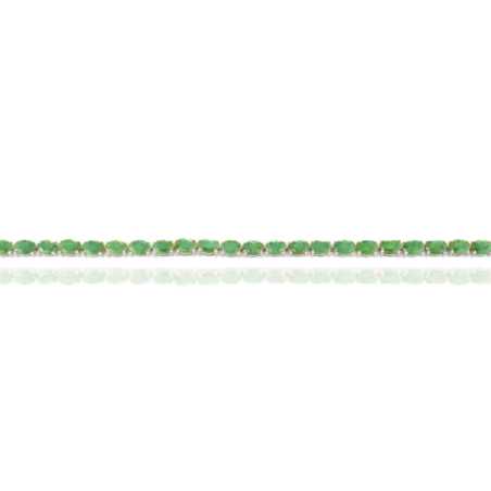 Сребърна гривна - Естествен Изумруд 14,04 ct