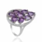 Дамски Сребърен Пръстен Капка с Естествен Аметист 5,20 ct.