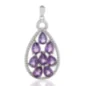 Дамска Сребърна Висулка Капка с Естествен Аметист 5,20 ct.